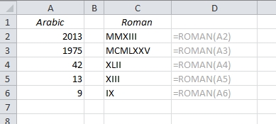 EasyExcel_13_Convert roman to arabic and back_1