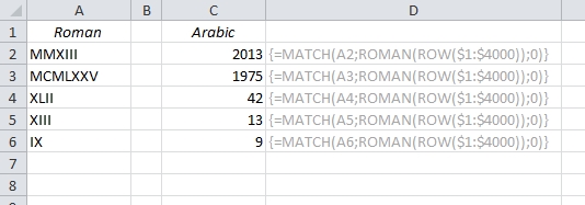 EasyExcel_13_Convert roman to arabic and back_2