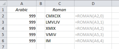 EasyExcel_13_Convert roman to arabic and back_3