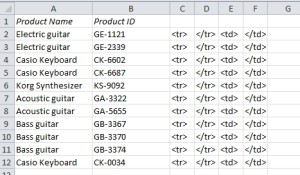 EasyExcel_22_1_Create HTML table in Excel