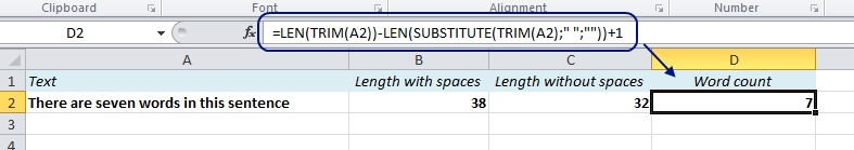 How To Count Words In Excel Document