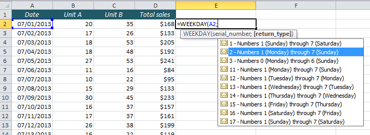EasyExcel_37_2_Highlight weekends with conditional formatting
