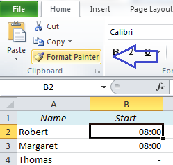EasyExcel_38_2_Copy format in Excel