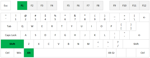 alt shift f1